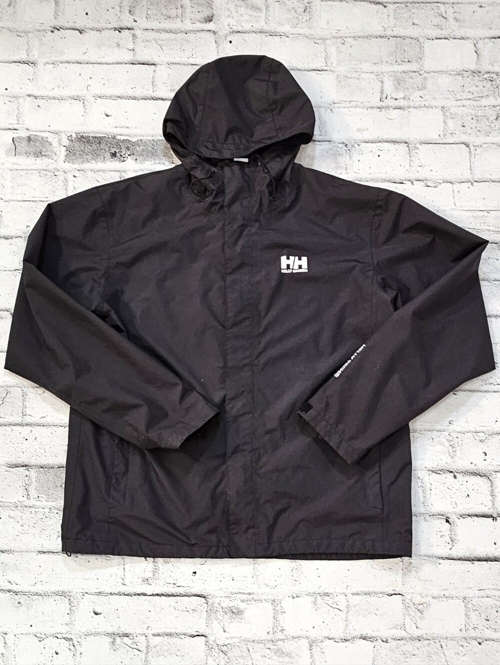 Helly Hansen Mens 2XL Black Helly Tech Hooded Waterproof Rain Jacket